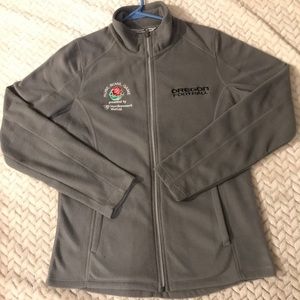 Port Authority Lightweight Fleece Full Zip Oregon Football Rose Bowl Size Small